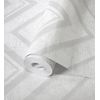 Papel Pintado Vinílico Geométrico Zigzag Blanco Con Textura En Relieve - Enzo Spike 681655 De Gaulan - Rollo De 10 M X 1,06 M