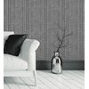 Papel Pintado Vinílico Lavable De Rayas Negro Con Textura En Relieve - Enzo Stripes 681664 De Gaulan - Rollo De 10 M X 1,06 M