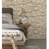 Muestra Din A4 De Papel Pintado Vinílico Lavable Piedra Pizarra Beige Con Textura Relieve 3d - Israel 453146 De Gaulan