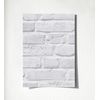 Muestra Din A4 De Papel Pintado Vinílico Lavable Muro Ladrillos Gris Claro Blanco Textura Relieve 3d - Detroit 454800 De Gaulan