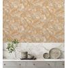 Muestra Din A4 De Papel Pintado Vinílico Efecto Estuco Beige En Relieve Con Vetas Metalizadas Doradas - Neptune Stone Texture 676355 De Gaulan