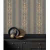 Muestra Din A4 De Papel Pintado Vinílico Lavable De Rayas Estilo Victoriano Con Textura Y Relieve - Osman Classic Stripe 676861 De Gaulan