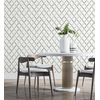 Muestra Din A4 De Papel Pintado Vinílico Ecológico Moderno Nórdico De Rombos Color Blanco Gris - Nordic Room 679815 De Gaulan