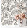 Muestra Din A4 De Papel Pintado Lavable Hojas Tropicales Y Flamencos Estilo Art Déco - Luxury Flamand 681299 De Gaulan