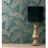 Muestra Din A4 De Papel Pintado Lavable Hojas Tropicales Y Flamencos Estilo Art Déco - Luxury Flamand 681301 De Gaulan