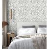 Muestra Din A4 De Papel Pintado Vinílico Lavable De Hojas En Tonos Gris Acuarela De Diseño Moderno Estilo Bo - Amy Leaf 681438 De Gaulan