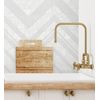 Muestra Din A4 De Papel Pintado Vinílico Geométrico Zigzag Blanco Con Textura En Relieve - Enzo Spike 681655 De Gaulan