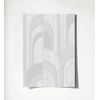 Muestra Din A4 De Papel Pintado Vinílico De Arcos Art Déco Blanco Con Textura En Relieve - Bissen Arches 681665 De Gaulan