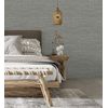 Muestra Din A4 De Papel Pintado Vinílico Lavable Rafia Con Fibras De Sisal Teñido En Relieve Color Gris Visó - Studs Texture 682097 De Gaulan