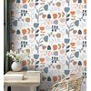 Papel Pintado Vinílico Ecológico Flores Diseño Minimalista - Eliza Spring 682072 De Gaulan - Rollo De 10 M X 0,52 M