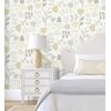 Papel Pintado Vinílico Ecológico Flores Diseño Minimalista - Eliza Spring 682074 De Gaulan - Rollo De 10 M X 0,52 M