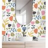 Papel Pintado Vinílico Ecológico Flores Diseño Minimalista - Eliza Spring 682075 De Gaulan - Rollo De 10 M X 0,52 M