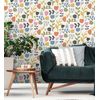 Papel Pintado Vinílico Ecológico Flores Diseño Minimalista - Eliza Spring 682075 De Gaulan - Rollo De 10 M X 0,52 M