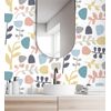 Papel Pintado Vinílico Ecológico Flores Diseño Minimalista - Eliza Spring 682076 De Gaulan - Rollo De 10 M X 0,52 M