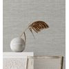 Papel Pintado Vinílico Lavable Rafia Con Fibras De Sisal Teñido En Relieve Color Gris - Studs Texture 682099 De Gaulan - Rollo De 10 M X 0,52 M