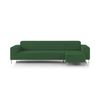 Funda De Sofá Nimes Chaise Longue Brazo Corto Derecho Verde