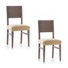 Pack 2 Fundas De Silla Adaptable Modelo Troya Beige (40-50 Cm)