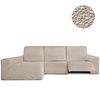 Funda Sofá Relax Bielastica Adaptable Chaise Longue Brazo Largo Izquierda (250-360 Cm) Marfil