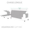 Protector Cubre Sofá Royale Lino Chaise Longue Extra Izquierdo 290 Cm