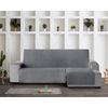 Protector Cubre Sofá Acolchado Círculos Vipalia Chaise Longue Derecha 240 Cm Gris (visto De Frente)