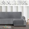 Protector Cubre Sofá Acolchado Círculos Vipalia Chaise Longue Derecha 240 Cm Gris (visto De Frente)