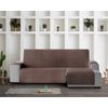 Protector Cubre Sofá Acolchado Círculos Vipalia Chaise Longue Derecha 240 Cm Marrón (visto De Frente)