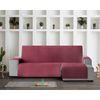 Protector Cubre Sofá Acolchado Círculos Vipalia Chaise Longue Derecha 240 Cm Rojo (visto De Frente)