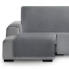 Protector Cubre Sofá Acolchado Círculos Vipalia Chaise Longue Izquierda 240 Cm Gris (visto De Frente)