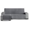 Protector Cubre Sofá Acolchado Círculos Vipalia Chaise Longue Izquierda 240 Cm Gris (visto De Frente)