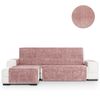 Cubre Sofá Protector Antimanchas Acabado Aterciopelado Turin Rosa Chaise Longue Izquierdo 240 Cm