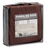 Fundas De Sofá Elástica Set 1+1 Plazas Adaptable Milan Eiffel Textile Marron