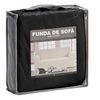 Fundas De Sofá Elástica Set 1+1 Plazas Adaptable Milan Eiffel Textile Negro