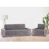 Protector Funda Sillón Relax Chenilla Lisa Diseño Elite Vipalia 1 Plaza Gris