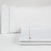 Vipalia - Juego De Sábanas 3 Piezas Lisas. 50% Algodón 50% Poliéster. Cama 135/140 Cm. Blanco