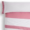 Vipalia - Juego De Sábanas De Franela 100% Algodón. Cama 105 Cm. Rombos Rosa