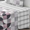 Colcha Bouti Verano Reversible Estampada Cine Vipalia Cama 135cm, Color Rosa/gris