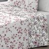 Colcha Bouti Verano Reversible Estampada Floral Vipalia Cama 135cm, Color Rosa