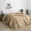 Colcha Bouti Para Cama Verano. Colcha Cubre Cama Acolchada Reversible Rombos. Cama 90 - 180 X 260 Cm. Color Beige.