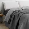 Colcha Bouti Para Cama Verano. Colcha Cubre Cama Acolchada Reversible Rombos. Cama 90 - 180 X 260 Cm. Color Gris Oscuro.