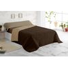 Edredón Relleno Reversible Bicolor Otoño Invierno 250gr Vipalia Cama 90 Cm  Chocolate/beige