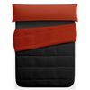 Edredón Relleno Reversible Bicolor Otoño Invierno 250gr Vipalia Cama 150/160 Cm Negro/rojo