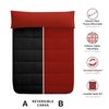 Edredón Relleno Reversible Bicolor Otoño Invierno 250gr Vipalia Cama 150/160 Cm Negro/rojo