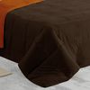 Edredón Relleno Reversible Bicolor Otoño Invierno 250gr Vipalia Cama 180 Cm Chocolate/naranja