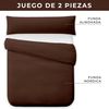 Funda Nórdica Dos Piezas (con Funda Almohada) Vipalia Cama 100/105 Cm Chocolate