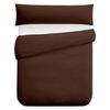 Funda Nórdica Dos Piezas (con Funda Almohada) Vipalia Cama 100/105 Cm Chocolate