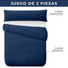 Funda Nórdica Dos Piezas (con Funda Almohada) Vipalia Cama 100/105 Cm Marino