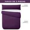 Funda Nórdica Dos Piezas (con Funda Almohada) Vipalia Cama 100/105 Cm Morado