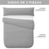 Funda Nórdica Dos Piezas (con Funda Almohada) Vipalia Cama 135 Cm Gris