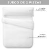 Funda Nórdica Dos Piezas (con Funda Almohada) Vipalia Cama 180 Cm Blanco