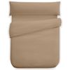 Funda Nórdica Tres Piezas (con Funda Almohada + Bajera) Vipalia Cama 135 Cm Beige